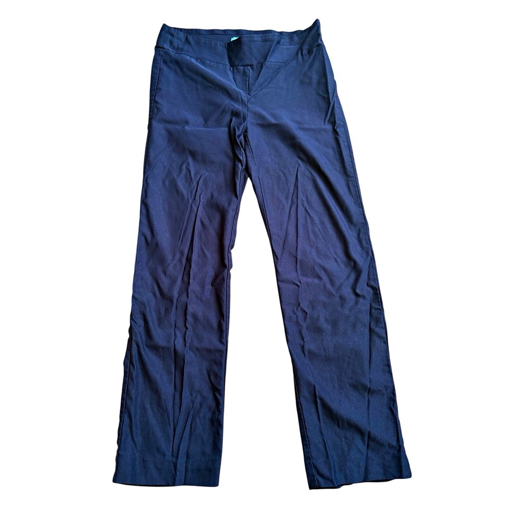 J. McLaughlin Masie winter navy pull on dress pants slim straight size 10